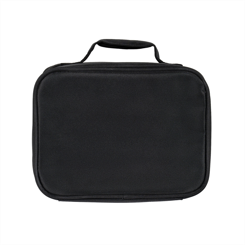 Black Insulated Lunch Box with Handle for Easy Carry