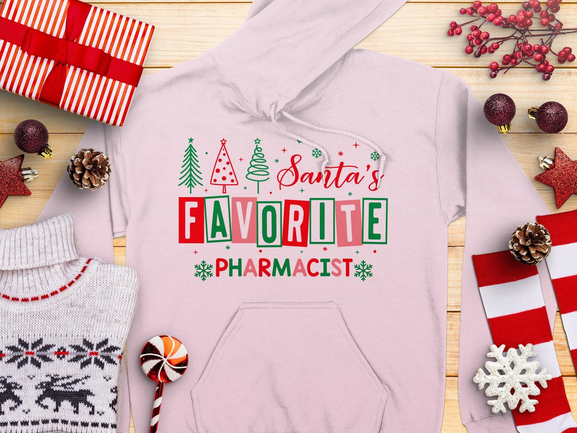 Santa's Favorite Pharmacist Hoodie Product