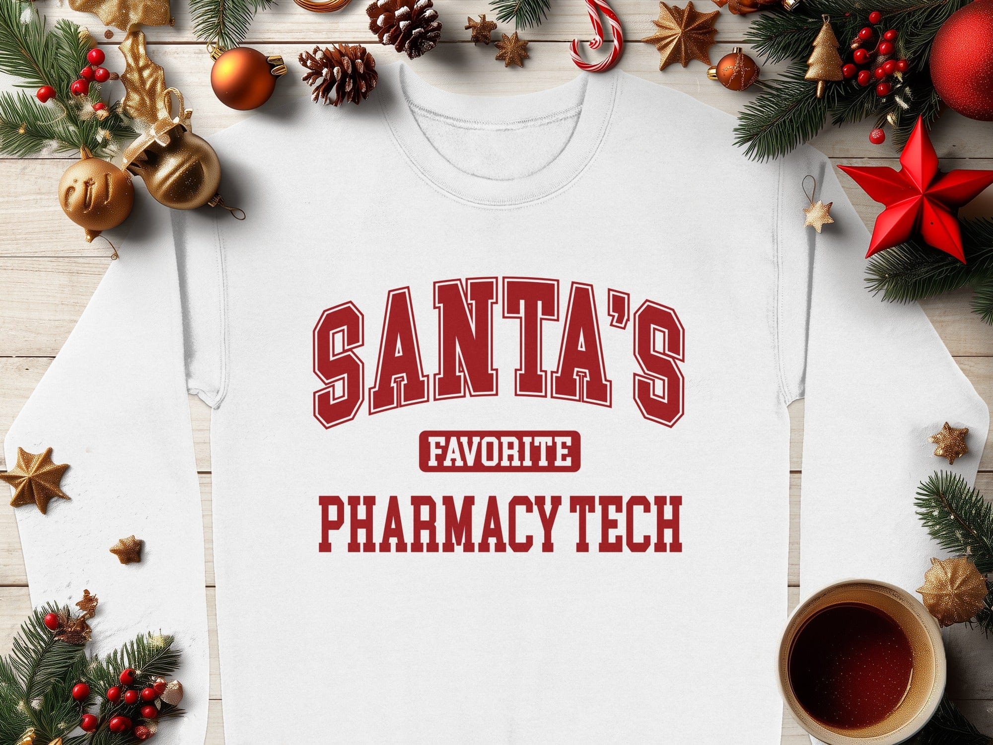 Santa's Favorite Pharmacy Tech Long Sleeve Shirt product