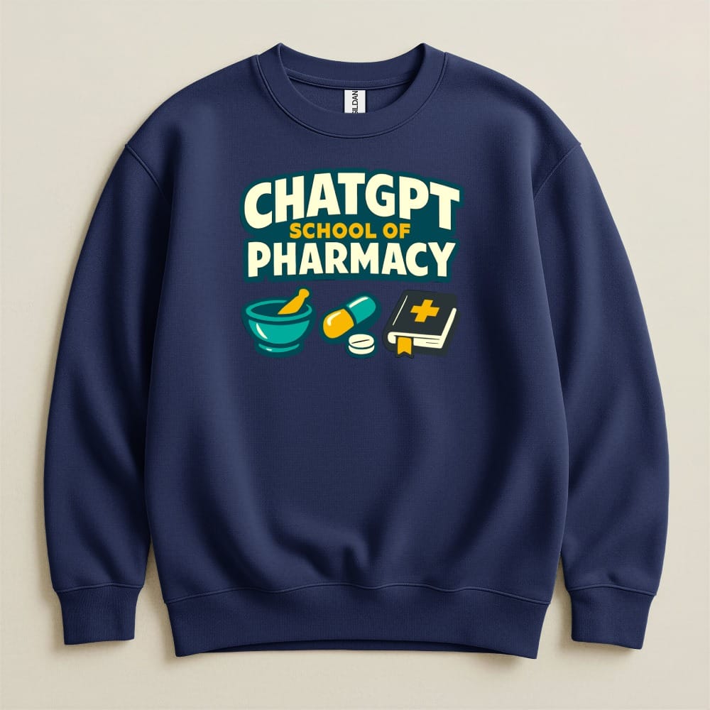 ChatGPT School of Pharmacy Sweatshirt & Hoodie - Adverse Reactions