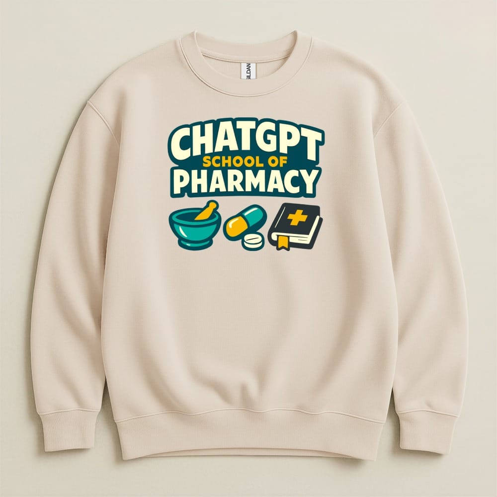 ChatGPT School of Pharmacy Sweatshirt & Hoodie - Adverse Reactions