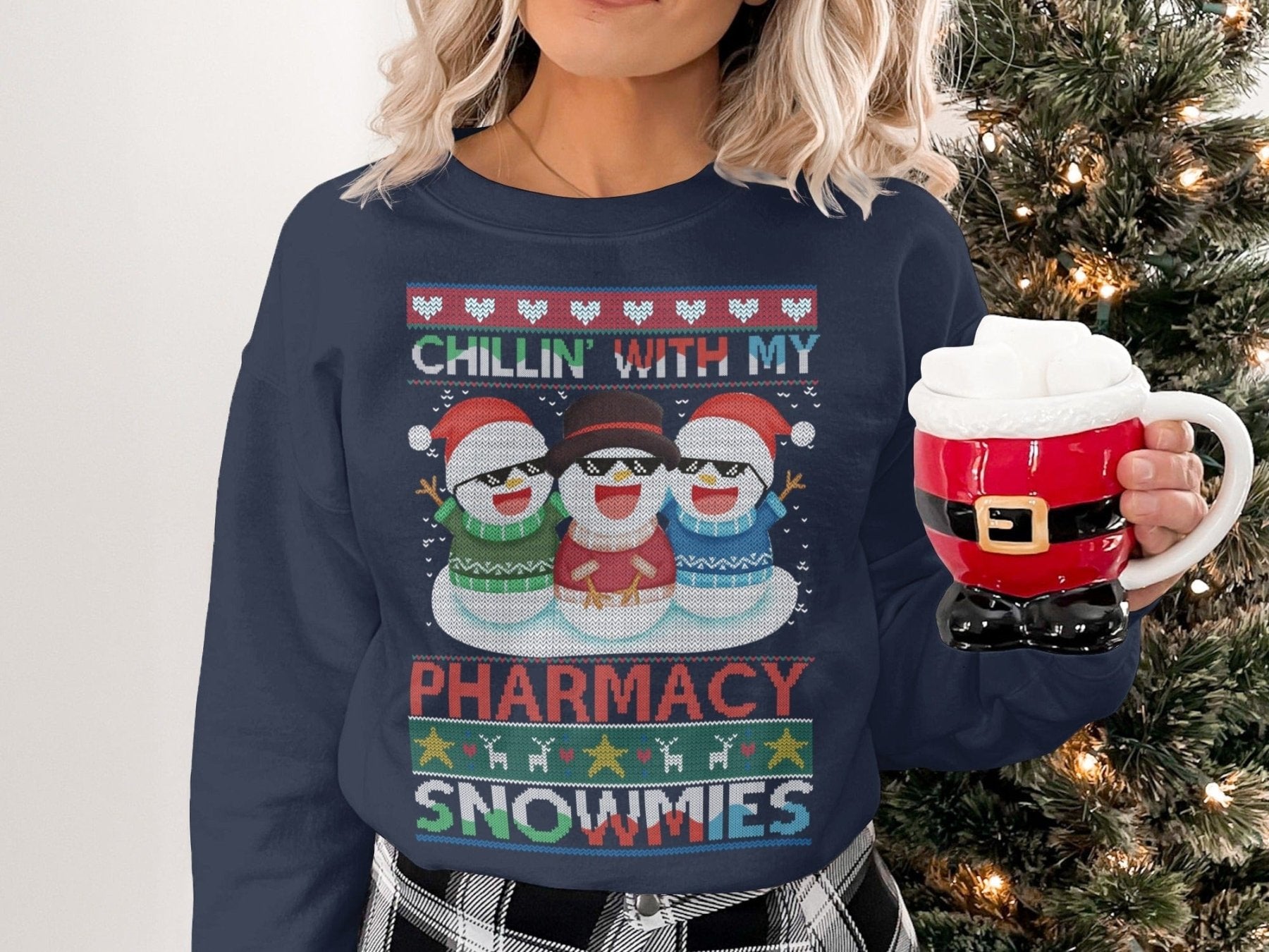 Chillin’ With My Pharmacy Snowmies Sweatshirt - Pharmacy Apparel for Pharmacists, Techs & Students