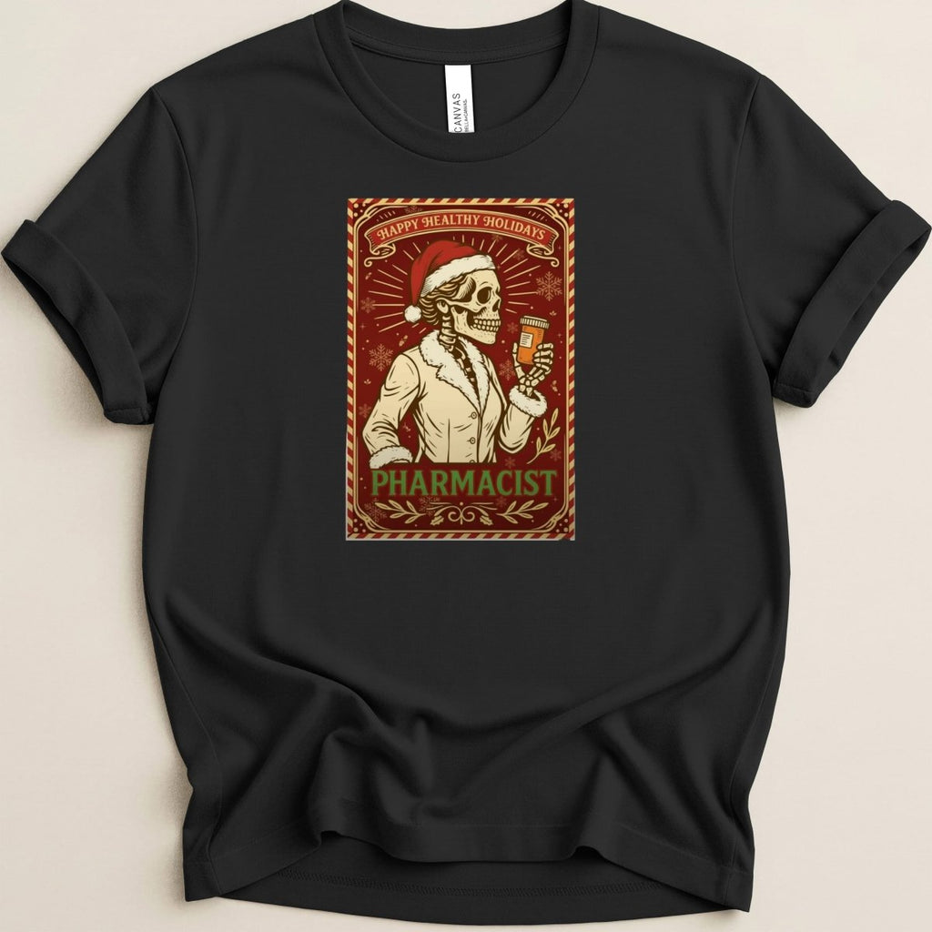 Christmas Tarot Card Pharmacist Tee - Adverse Reactions