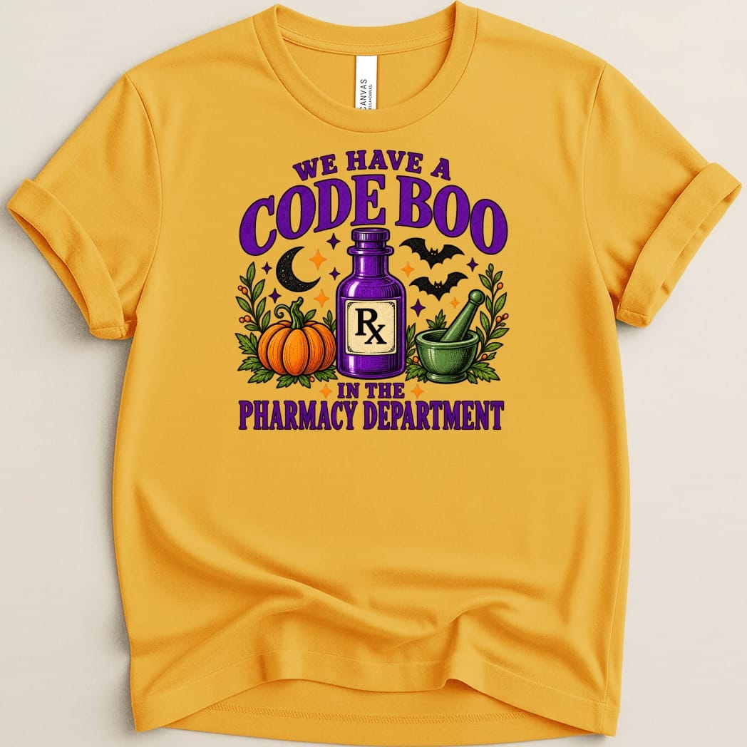 Code Boo in the Pharmacy Tee - Adverse Reactions