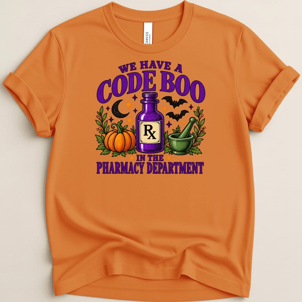 Code Boo in the Pharmacy Tee - Adverse Reactions