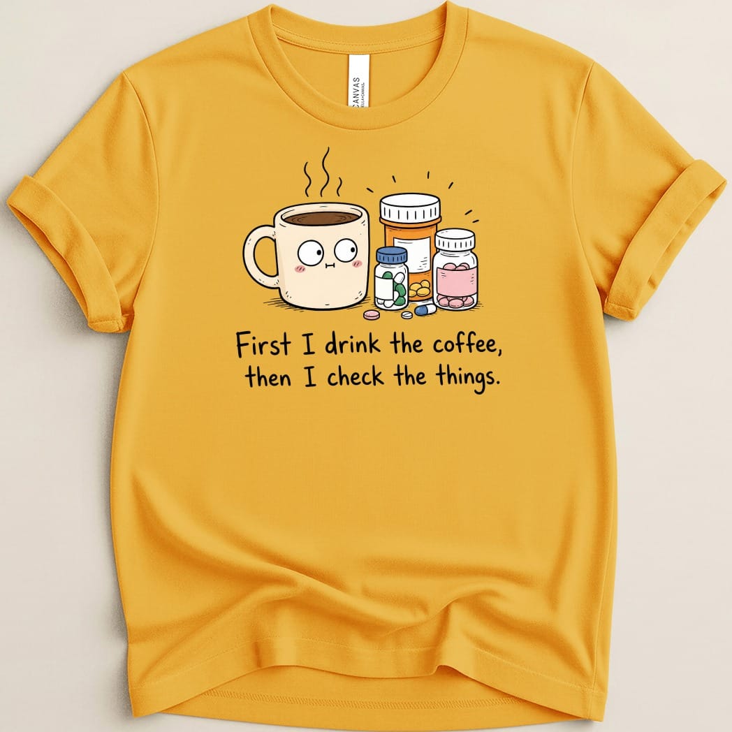 Coffee then Check Tee - Adverse Reactions