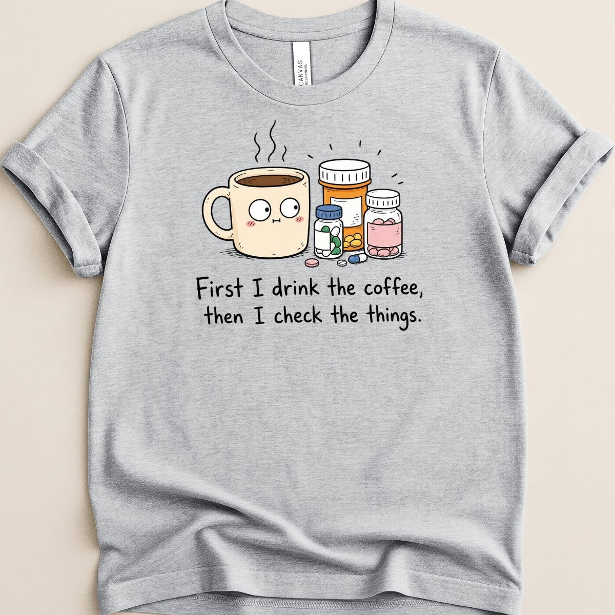 Coffee then Check Tee - Adverse Reactions
