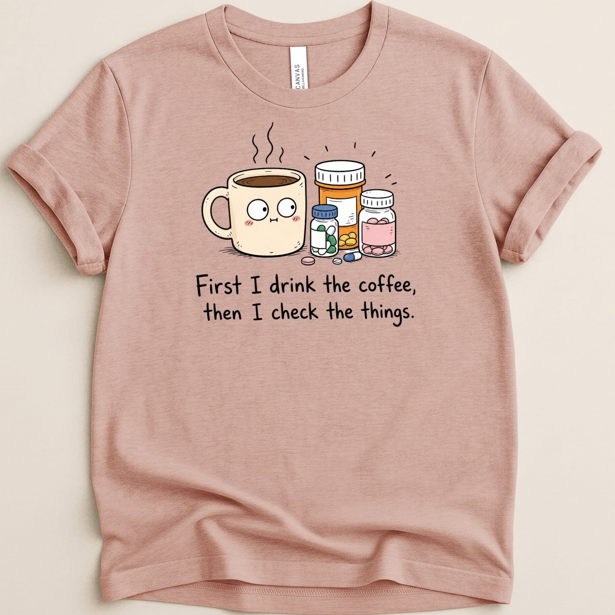 Coffee then Check Tee - Adverse Reactions