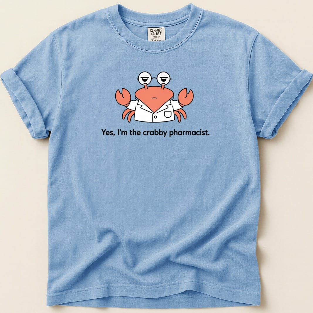 Crabby Pharmacist Tee - Adverse Reactions