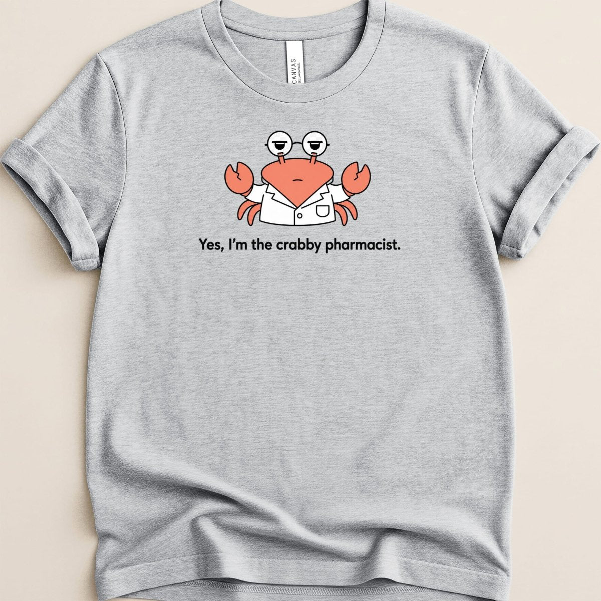 Crabby Pharmacist Tee - Adverse Reactions