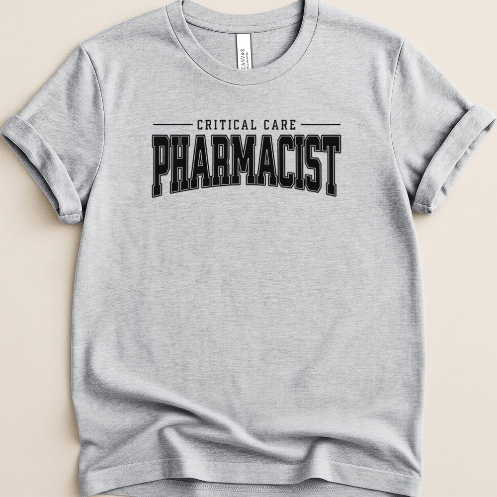 Critical Care Pharmacist Tee - Adverse Reactions