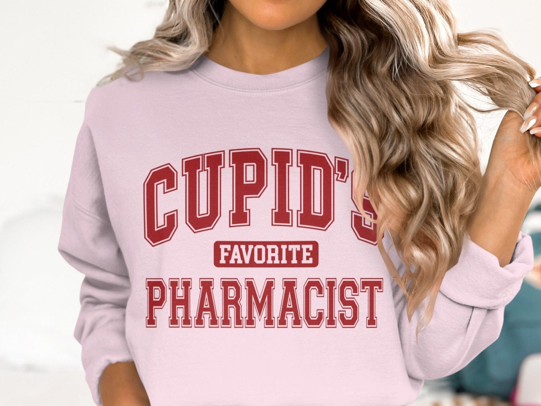 Cupid’s Favorite Pharmacist Sweatshirt & Hoodie - Pharmacy Apparel for Pharmacists, Techs & Students