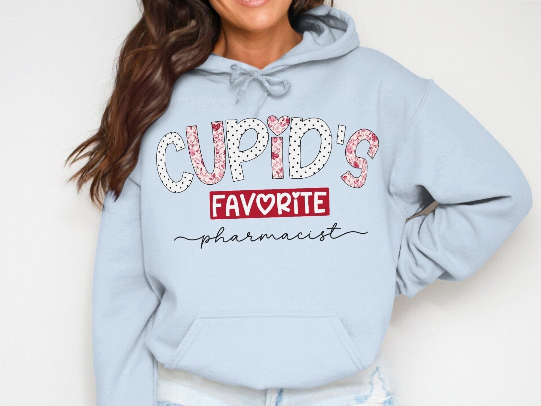 Cupid’s Favorite Pharmacist Sweatshirt & Hoodie v2 - Pharmacy Apparel for Pharmacists, Techs & Students