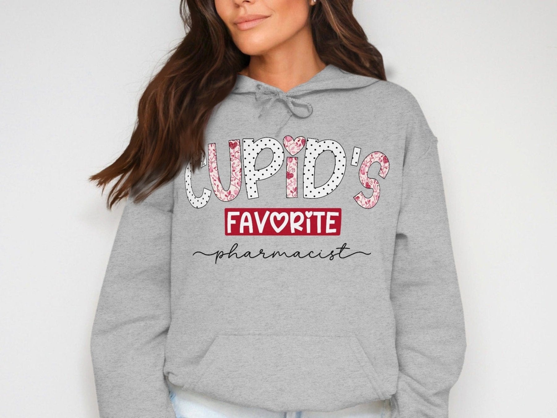 Cupid’s Favorite Pharmacist Sweatshirt & Hoodie v2 - Pharmacy Apparel for Pharmacists, Techs & Students