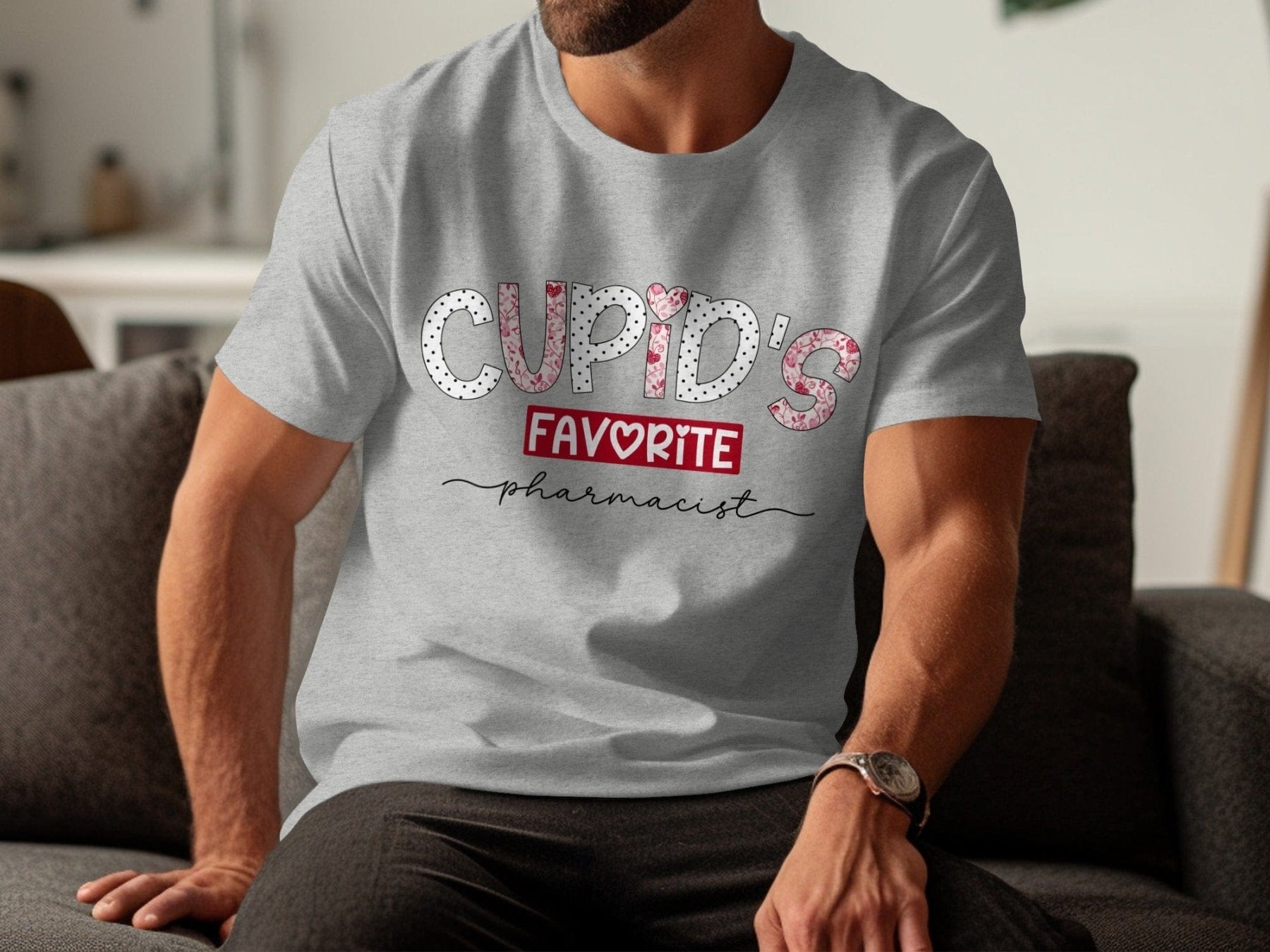 Cupid’s Favorite Pharmacist Tee v2 - Pharmacy Apparel for Pharmacists, Techs & Students