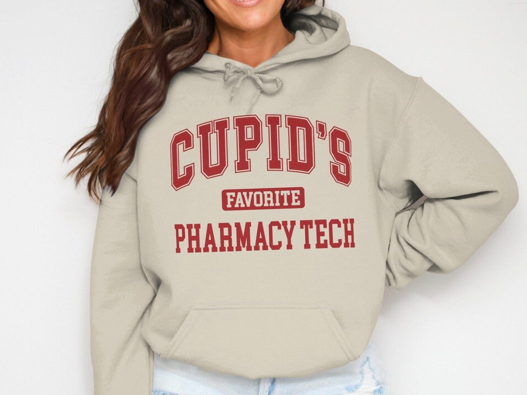 Cupid’s Favorite Pharmacy Tech Sweatshirt & Hoodie - Pharmacy Apparel for Pharmacists, Techs & Students