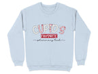 Cupid’s Favorite Pharmacy Tech Sweatshirt & Hoodie v2 - Pharmacy Apparel for Pharmacists, Techs & Students