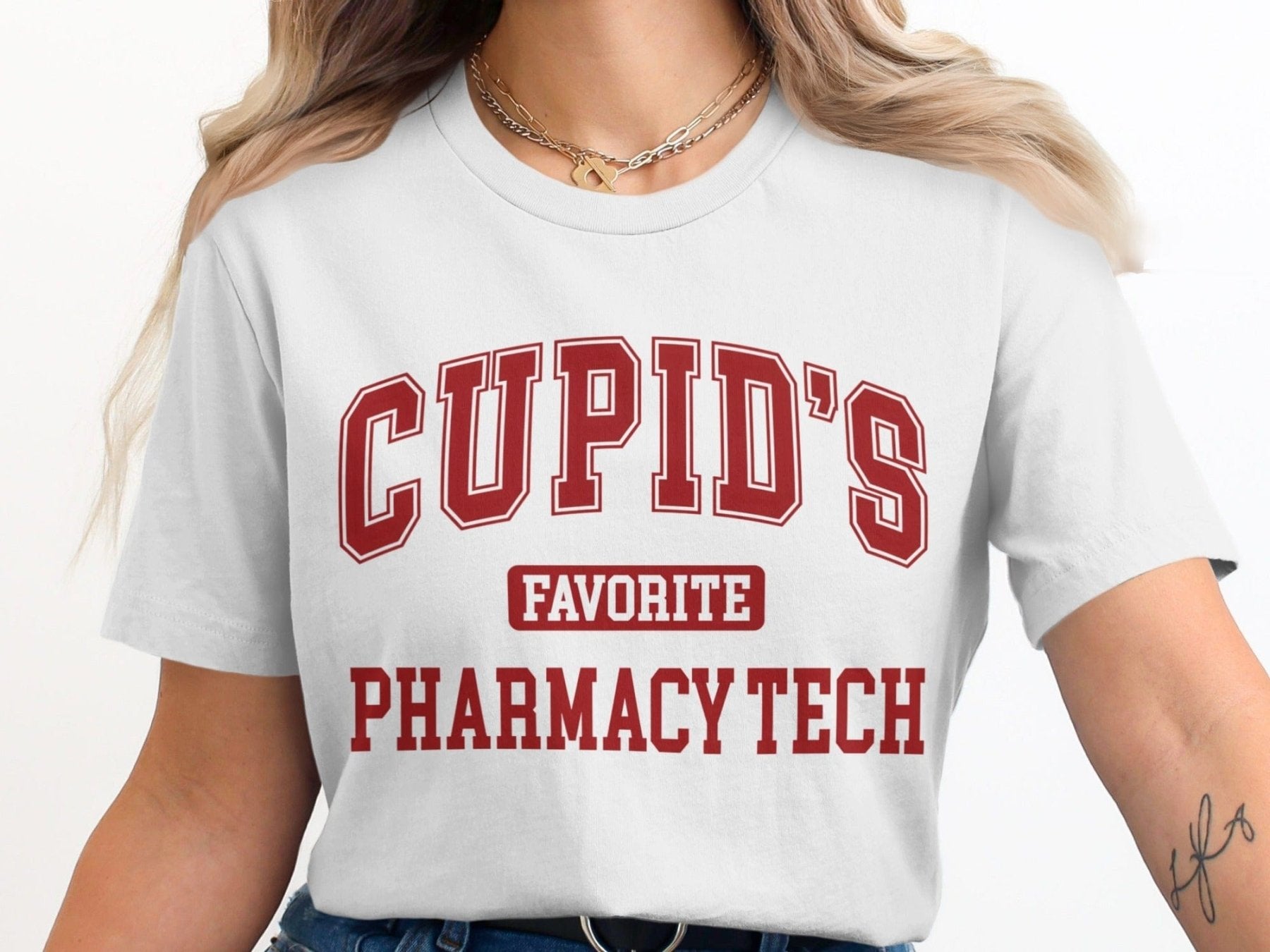 Cupid’s Favorite Pharmacy Tech Tee - Pharmacy Apparel for Pharmacists, Techs & Students