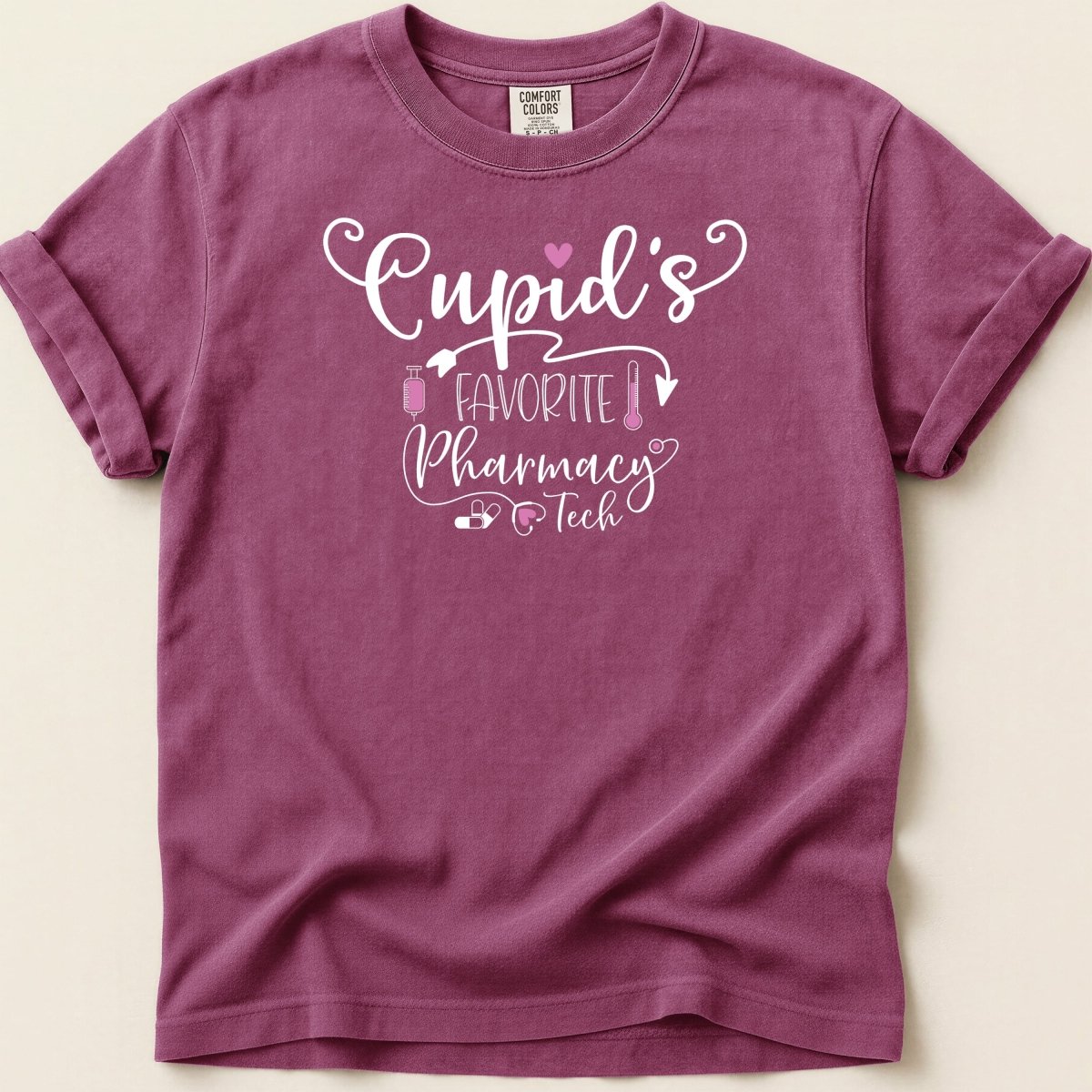 Cupid’s Favorite Pharmacy Tech Tee - Adverse Reactions