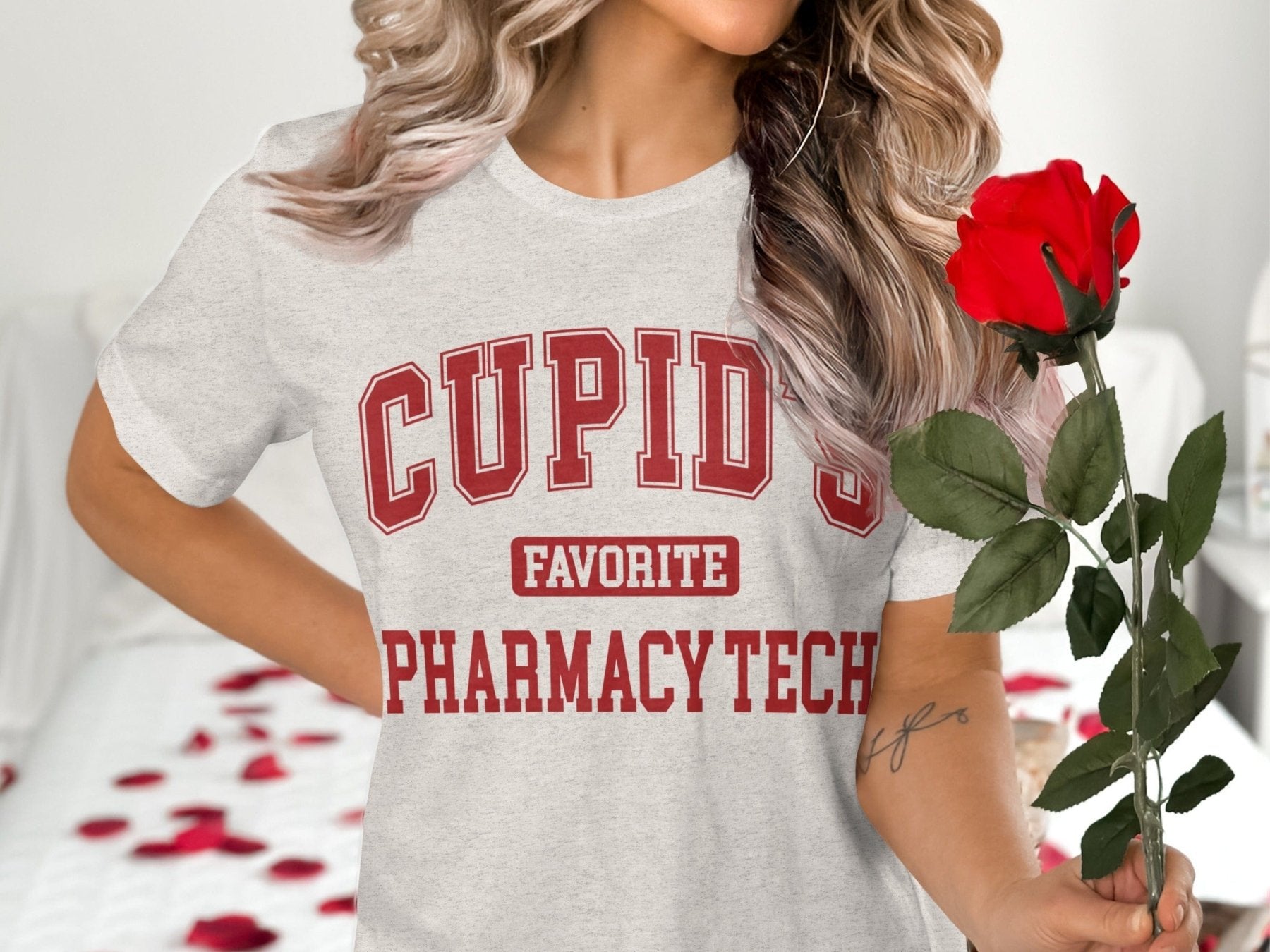 Cupid’s Favorite Pharmacy Tech Tee - Pharmacy Apparel for Pharmacists, Techs & Students
