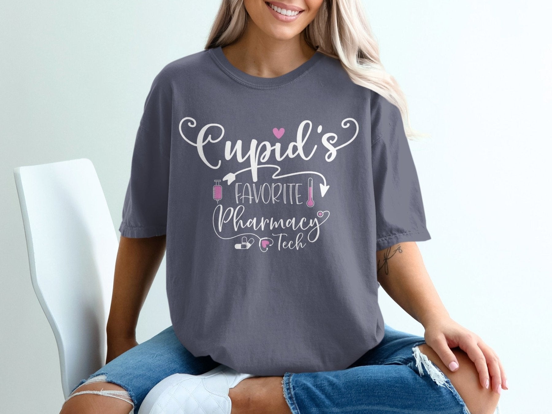 Cupid’s Favorite Pharmacy Tech Tee - Adverse Reactions