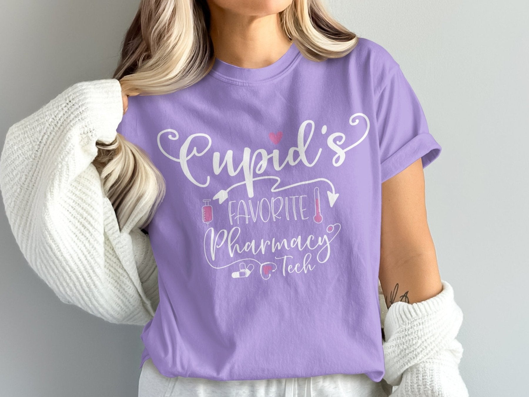 Cupid’s Favorite Pharmacy Tech Tee - Adverse Reactions