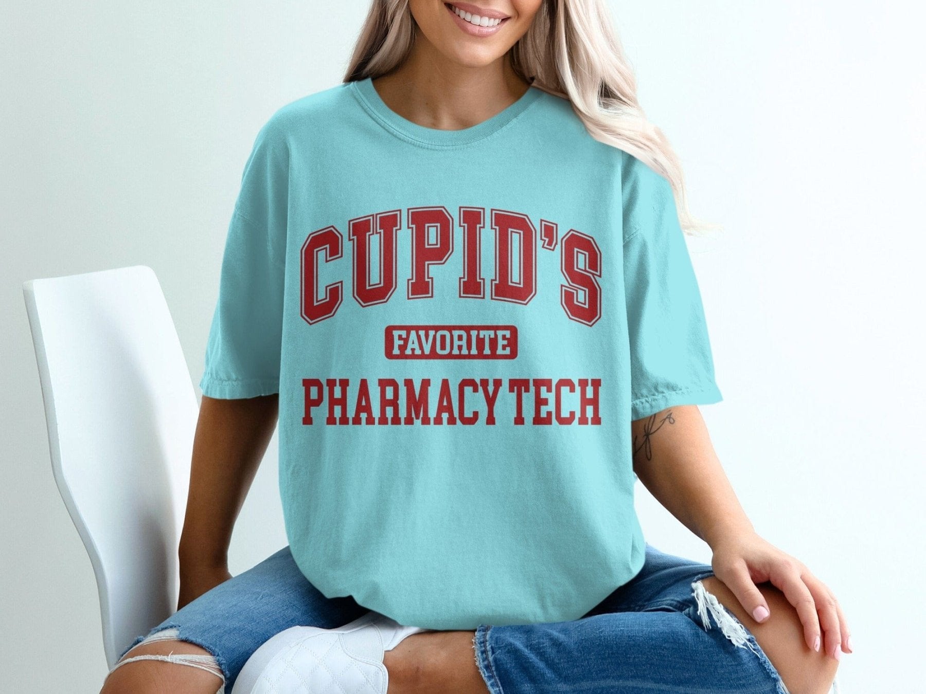 Cupid’s Favorite Pharmacy Tech Tee - Pharmacy Apparel for Pharmacists, Techs & Students