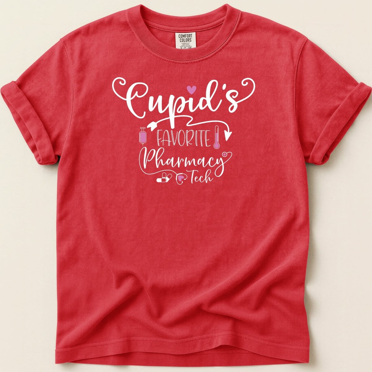 Cupid’s Favorite Pharmacy Tech Tee - Adverse Reactions