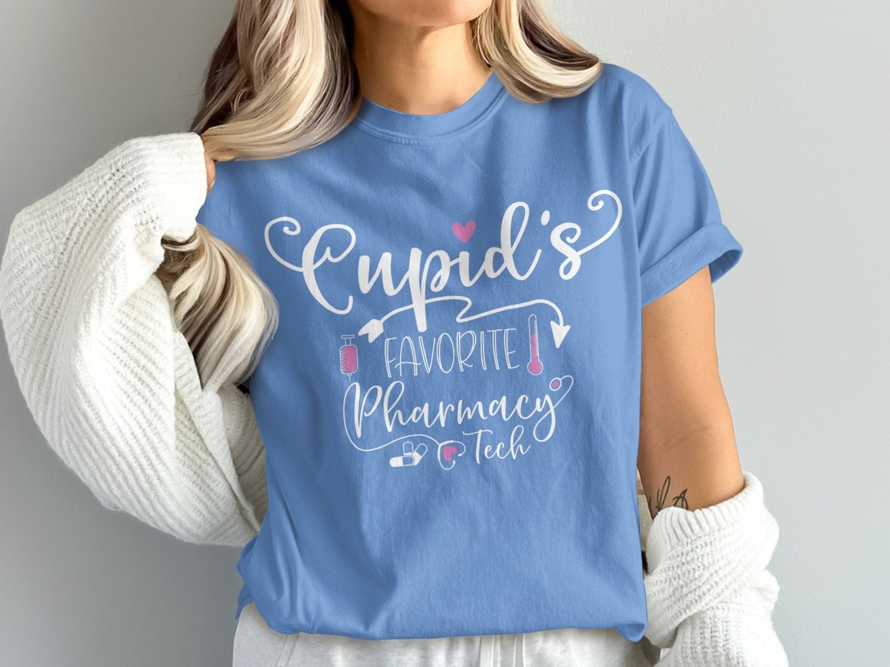 Cupid’s Favorite Pharmacy Tech Tee - Adverse Reactions