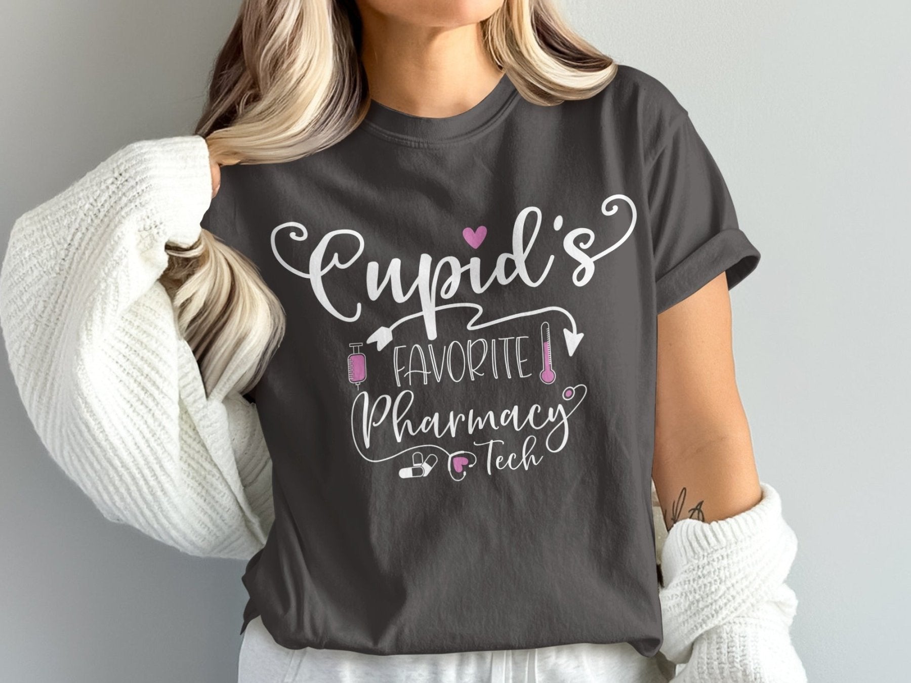 Cupid’s Favorite Pharmacy Tech Tee - Adverse Reactions