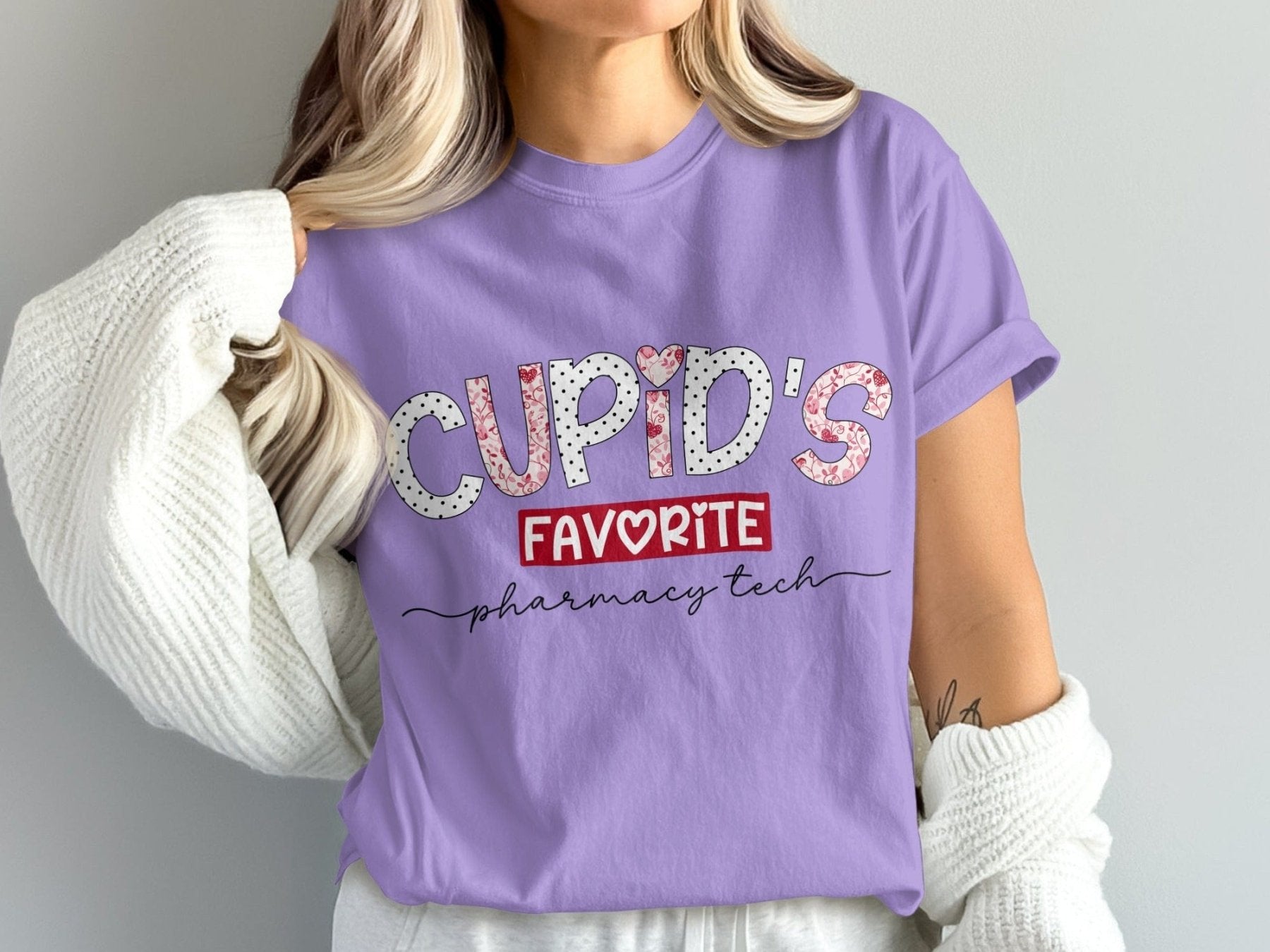 Cupid’s Favorite Pharmacy Tech Tee v2 - Pharmacy Apparel for Pharmacists, Techs & Students