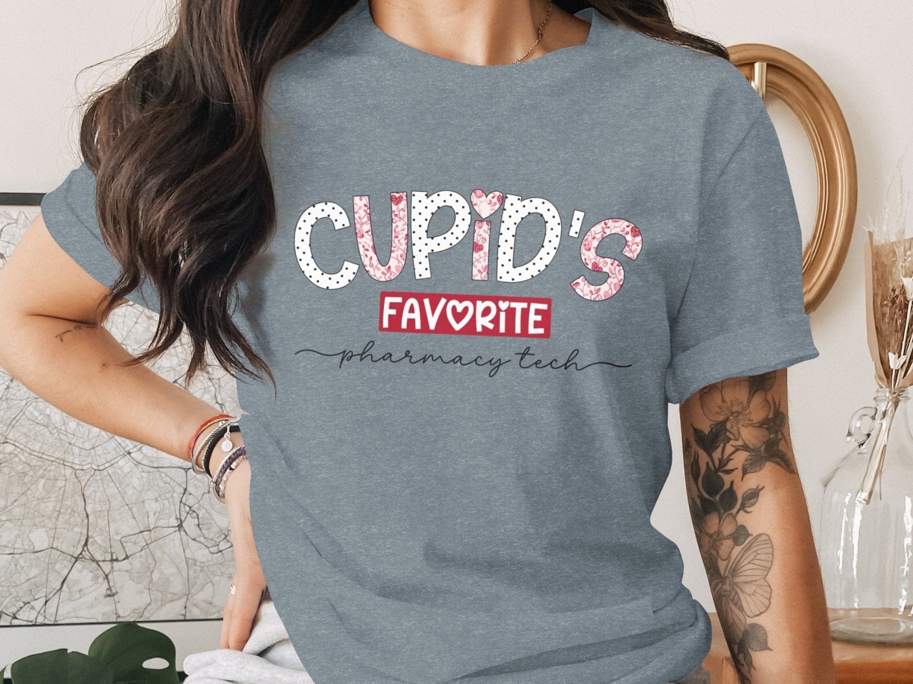 Cupid’s Favorite Pharmacy Tech Tee v2 - Pharmacy Apparel for Pharmacists, Techs & Students