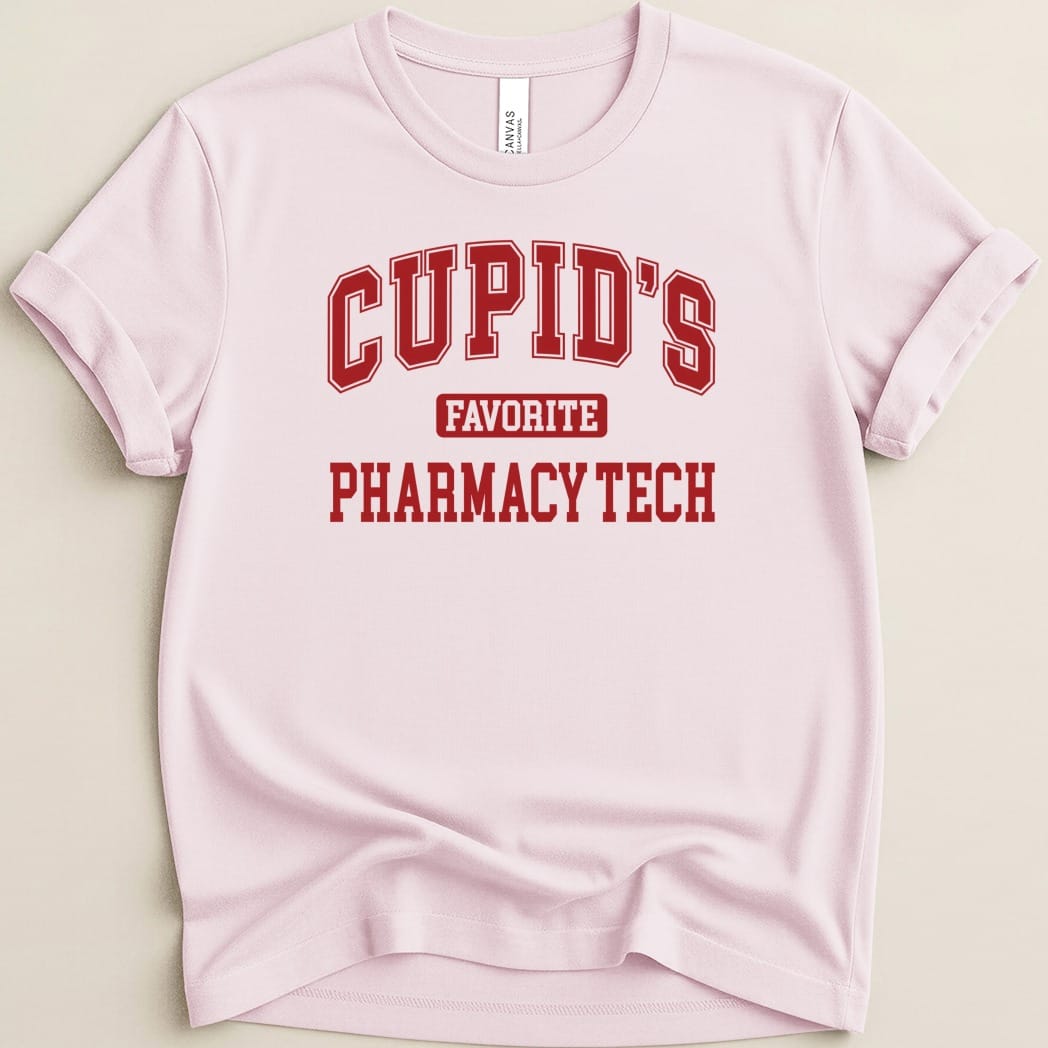 Cupid’s Favorite Pharmacy Tech v1 Tee - Adverse Reactions