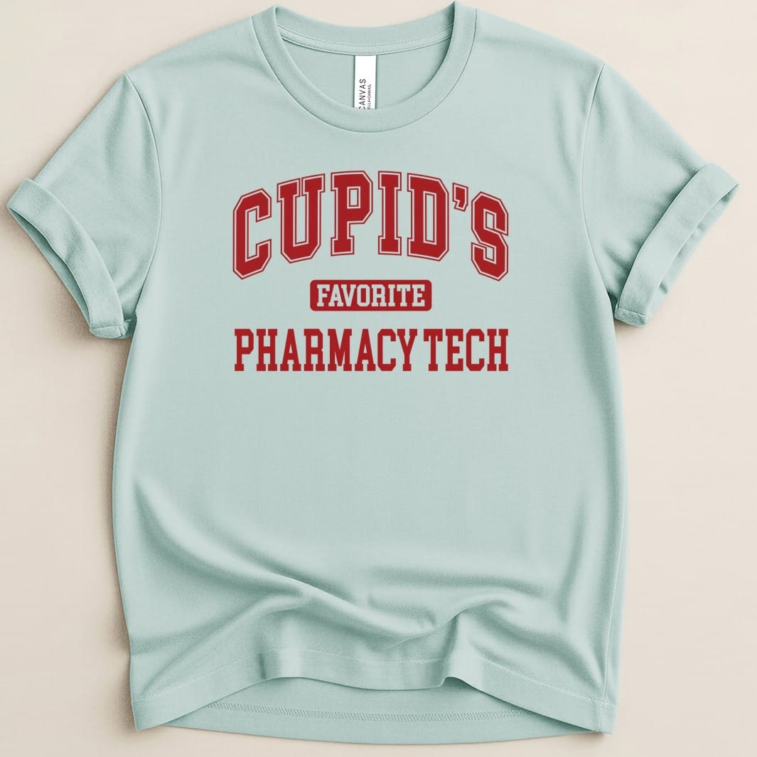 Cupid’s Favorite Pharmacy Tech v1 Tee - Adverse Reactions