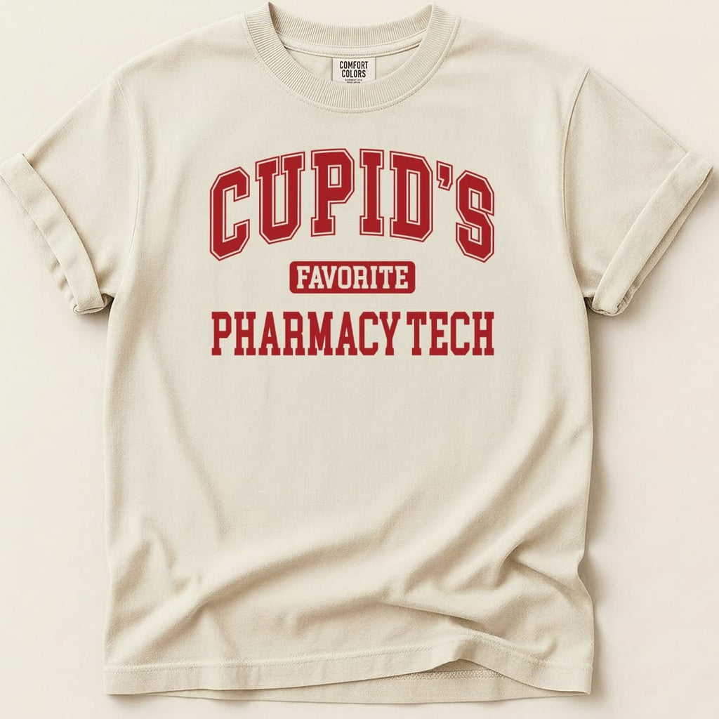 Cupid’s Favorite Pharmacy Tech v1 Tee - Adverse Reactions