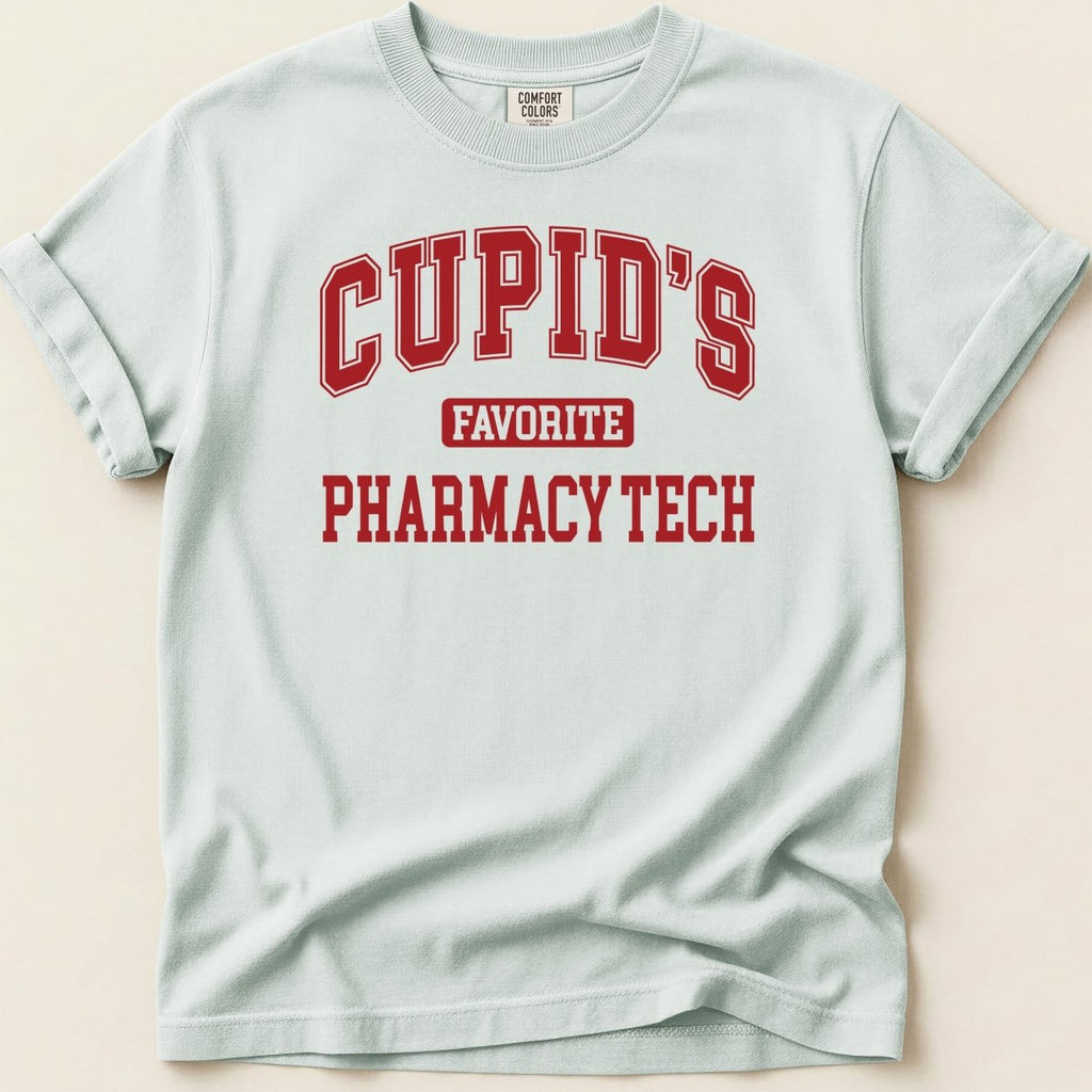 Cupid’s Favorite Pharmacy Tech v1 Tee - Adverse Reactions