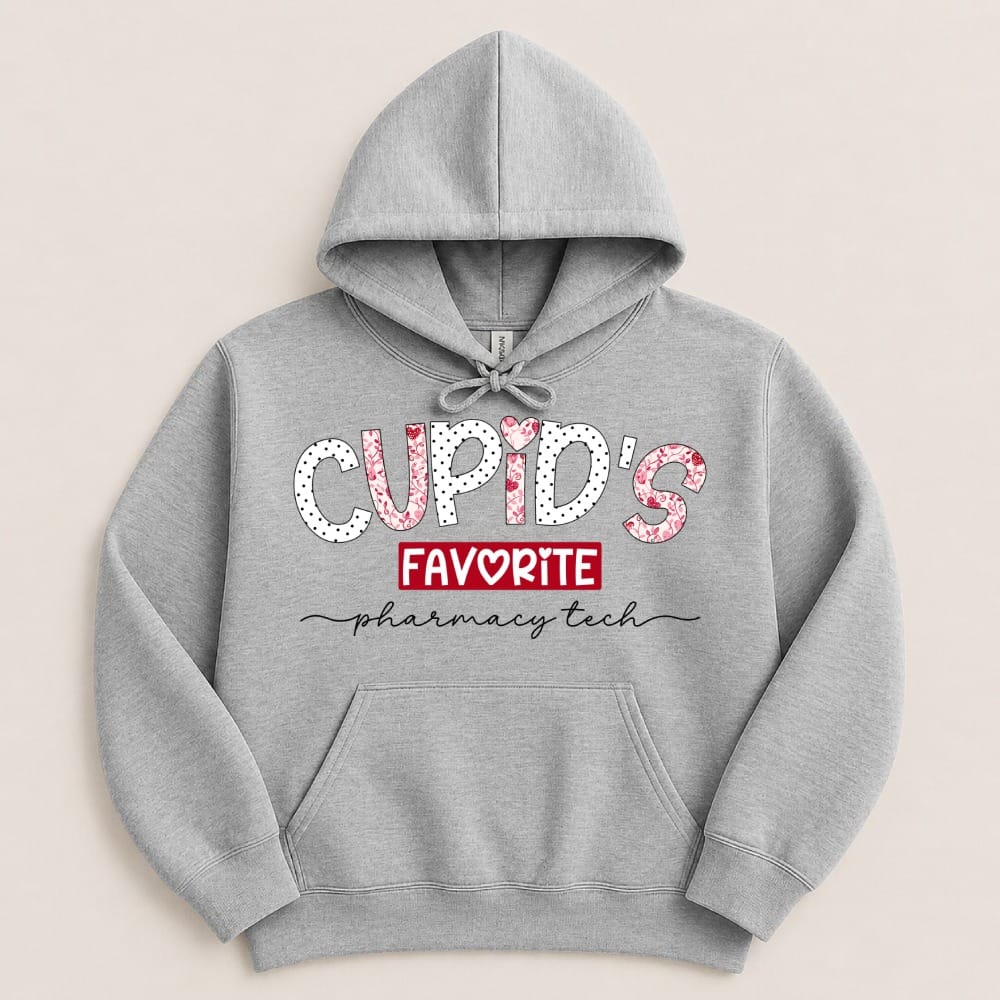 Cupid’s Favorite Pharmacy Tech v2 Sweatshirt & Hoodie - Adverse Reactions