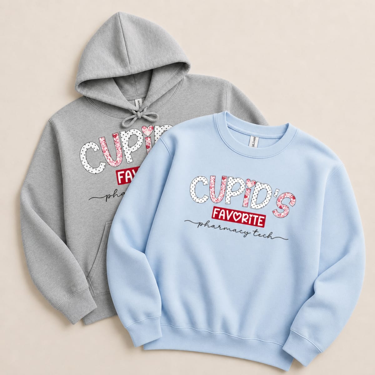 Cupid’s Favorite Pharmacy Tech v2 Sweatshirt & Hoodie - Adverse Reactions