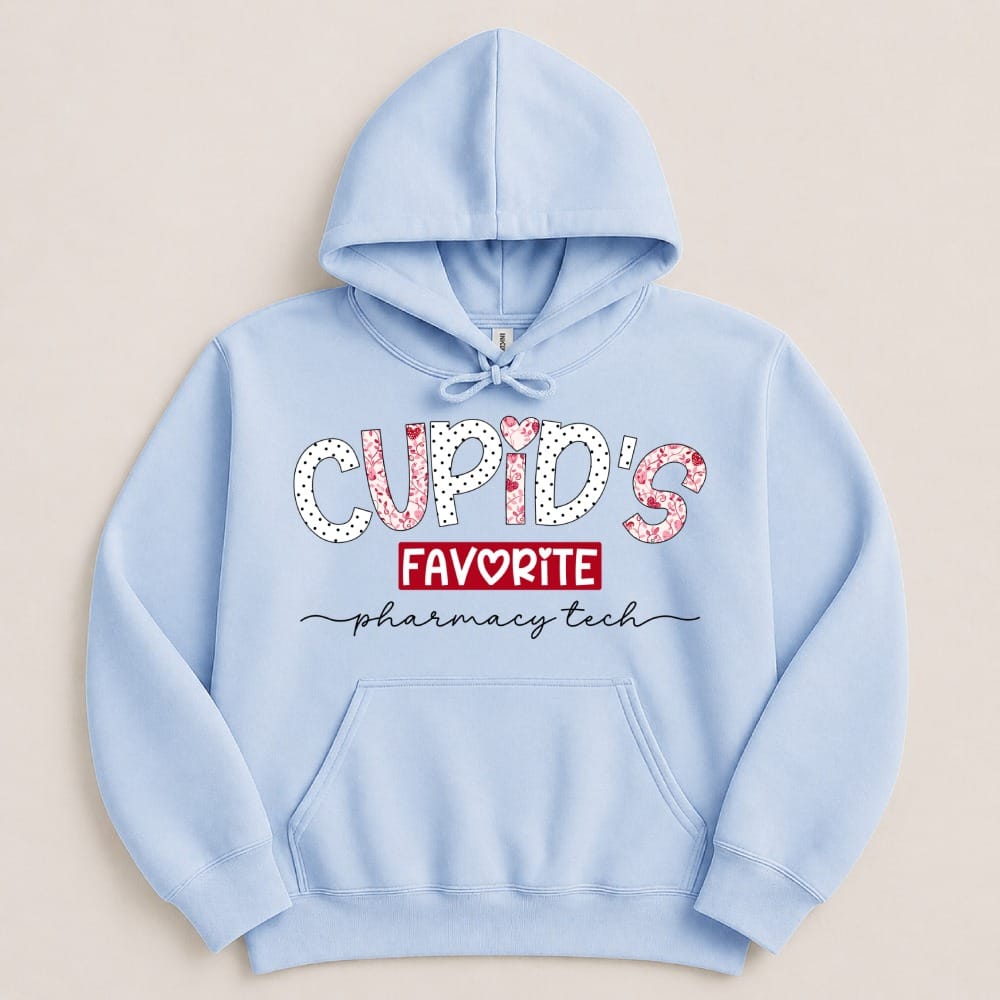 Cupid’s Favorite Pharmacy Tech v2 Sweatshirt & Hoodie - Adverse Reactions