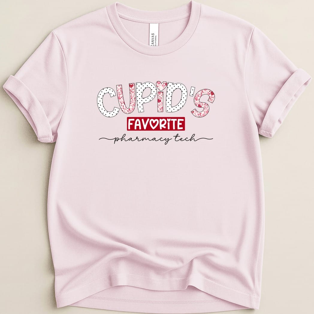 Cupid’s Favorite Pharmacy Tech v2 Tee - Adverse Reactions