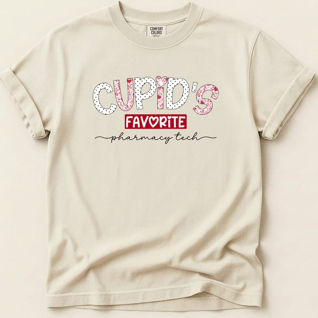 Cupid’s Favorite Pharmacy Tech v2 Tee - Adverse Reactions