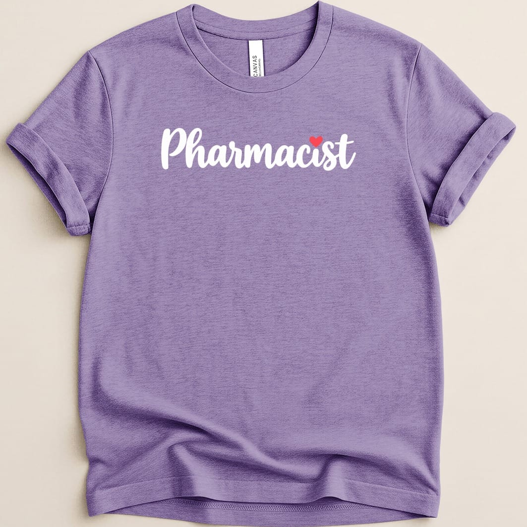 Cursive Pharmacist Tee - Adverse Reactions