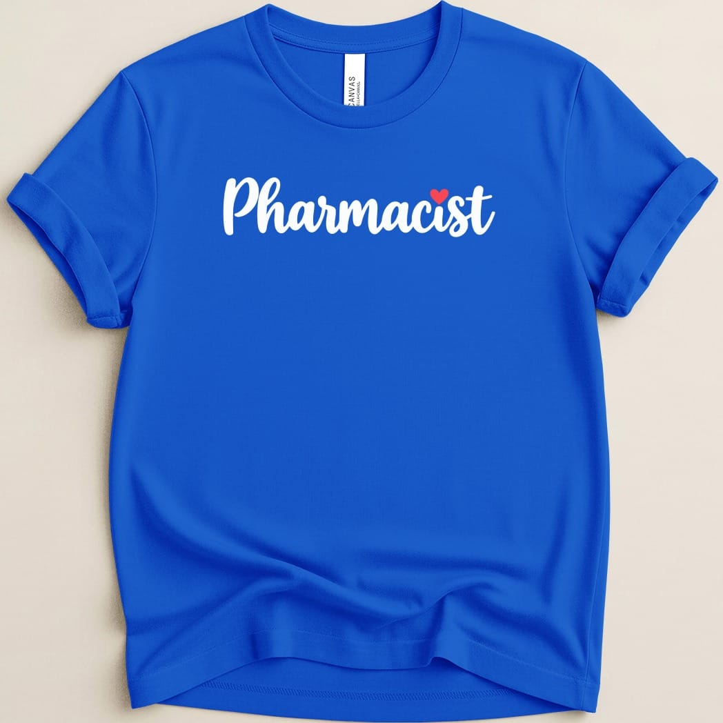 Cursive Pharmacist Tee - Adverse Reactions