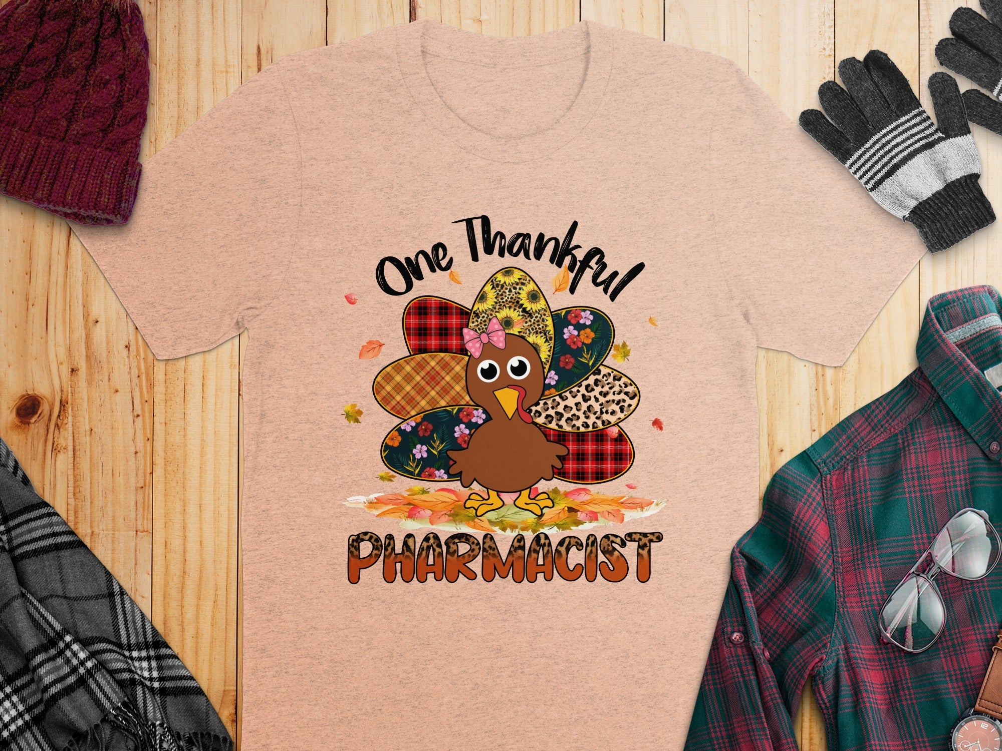 One Thankful Pharmacist Thanksgiving T-Shirt product type