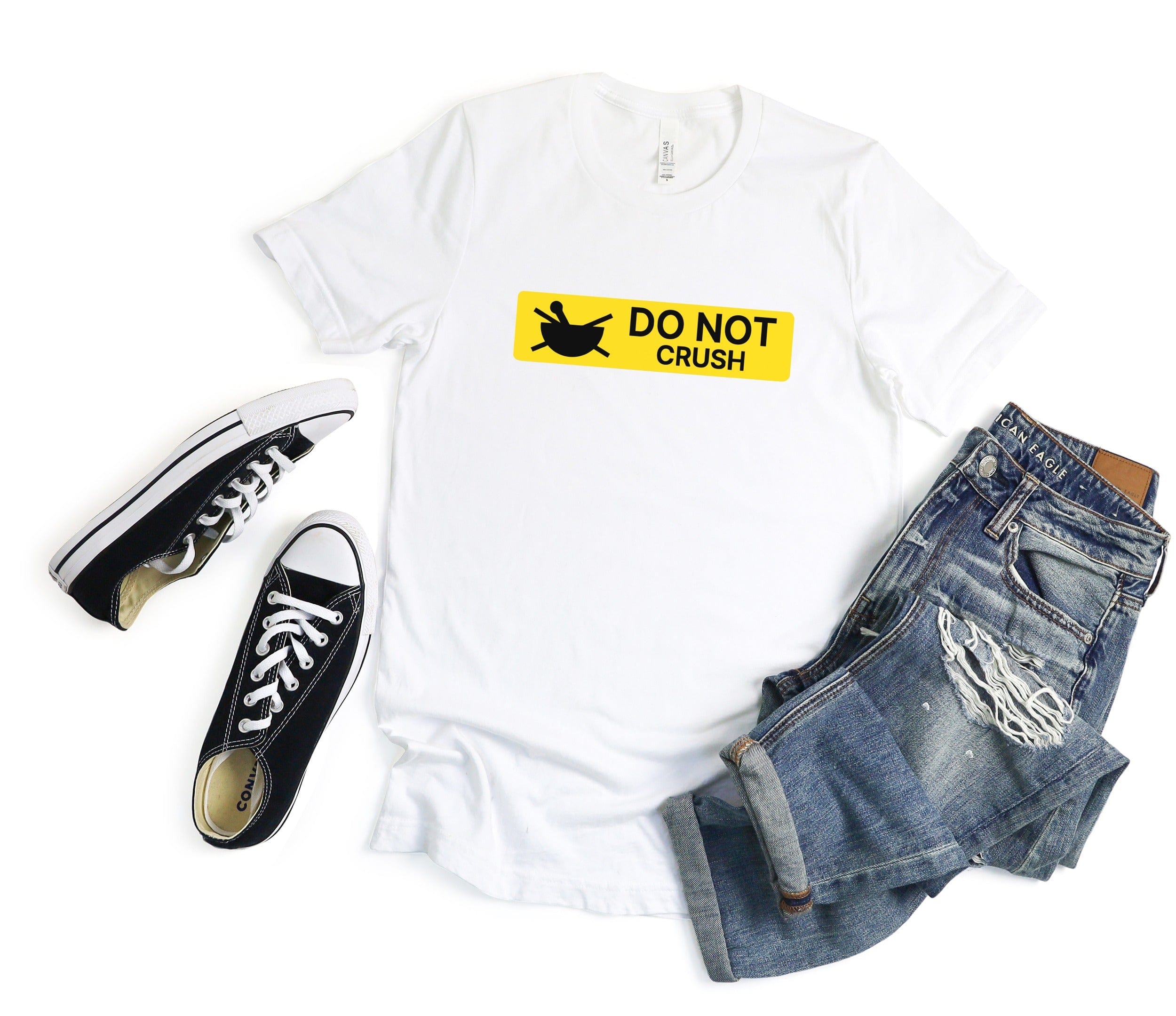 Bold Do Not Crush Graphic Tee Shirt product type