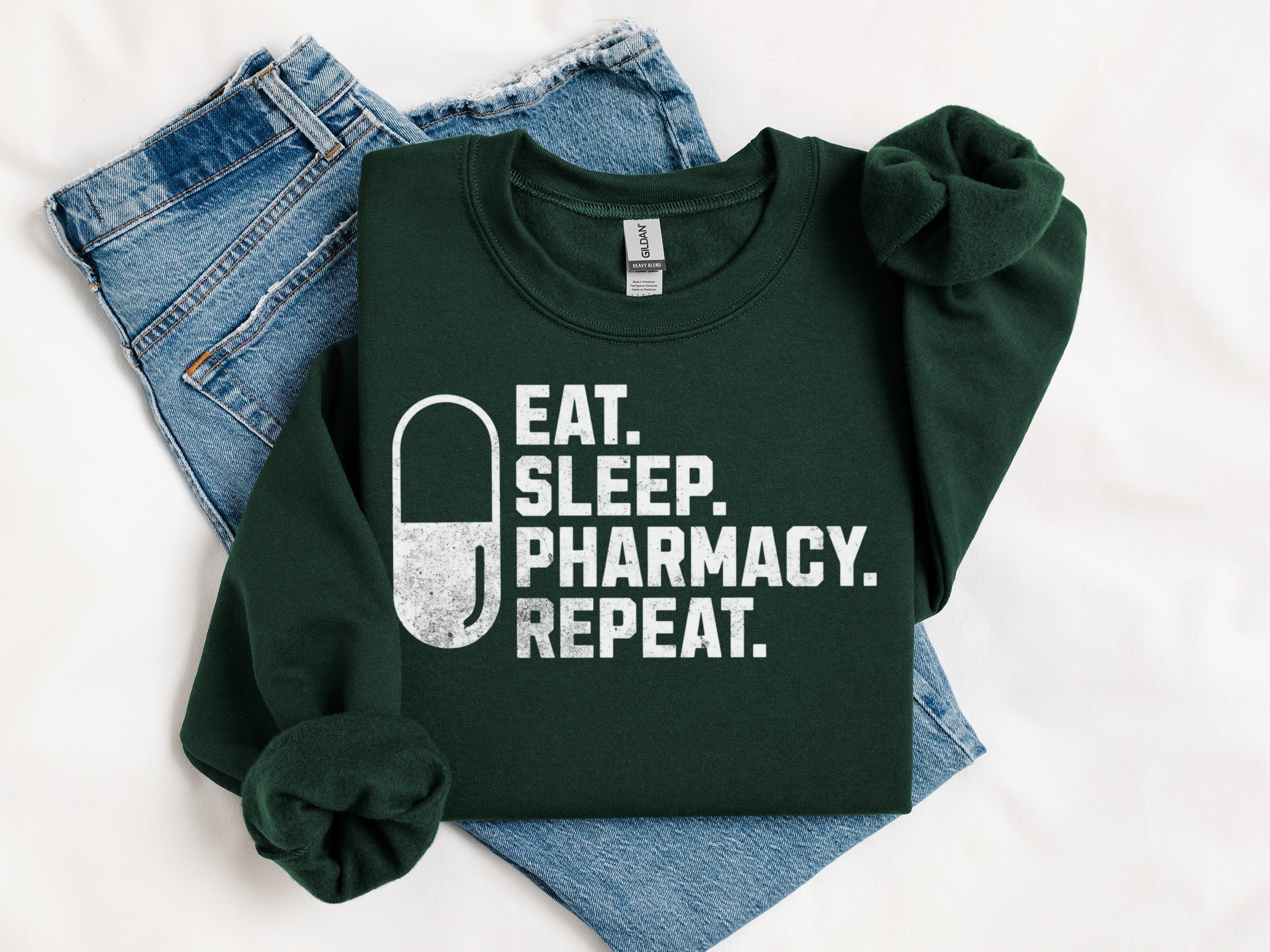 Eat Sleep Pharmacy Repeat Sweatshirt