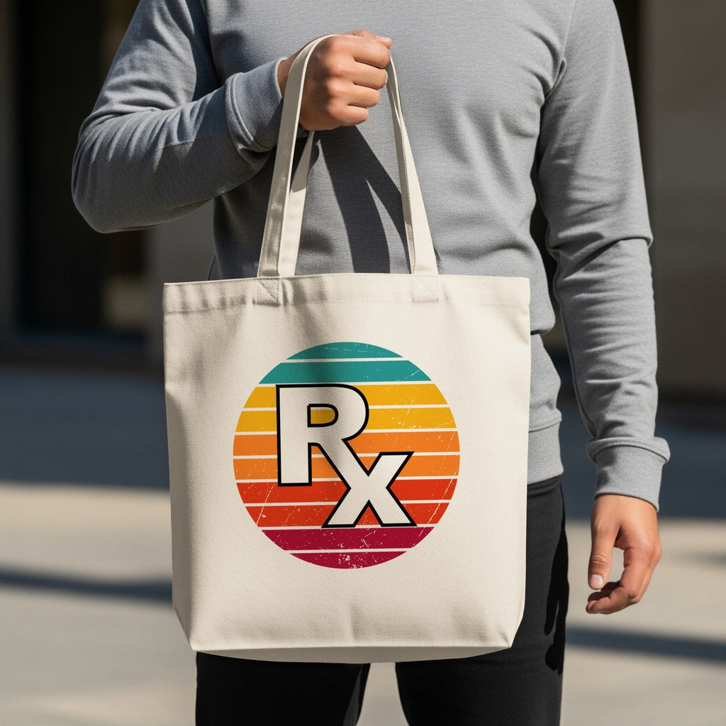 Vintage Rx Logo Tote Bag Perfect Colorful Design product