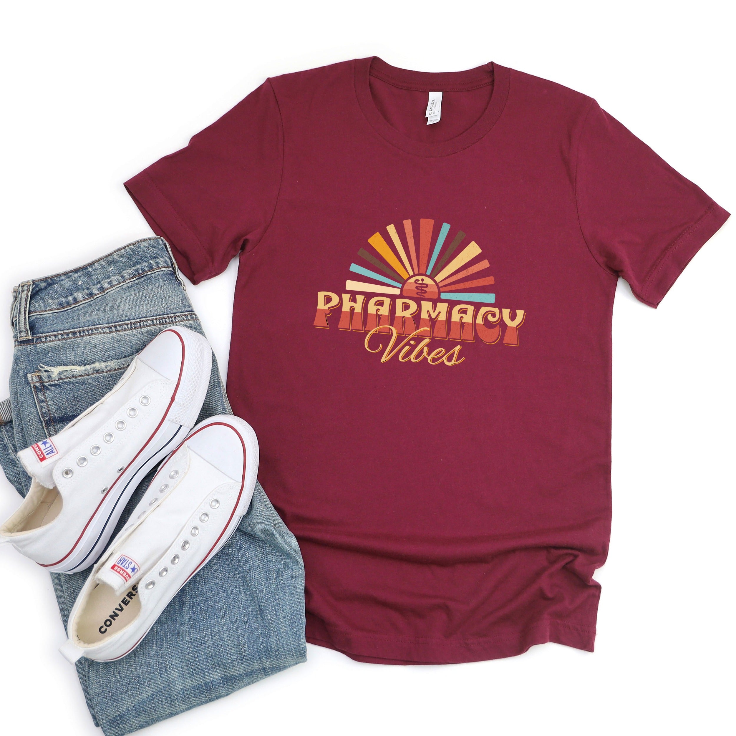 Retro Pharmacy Vibes Graphic T-Shirt for Casual Look