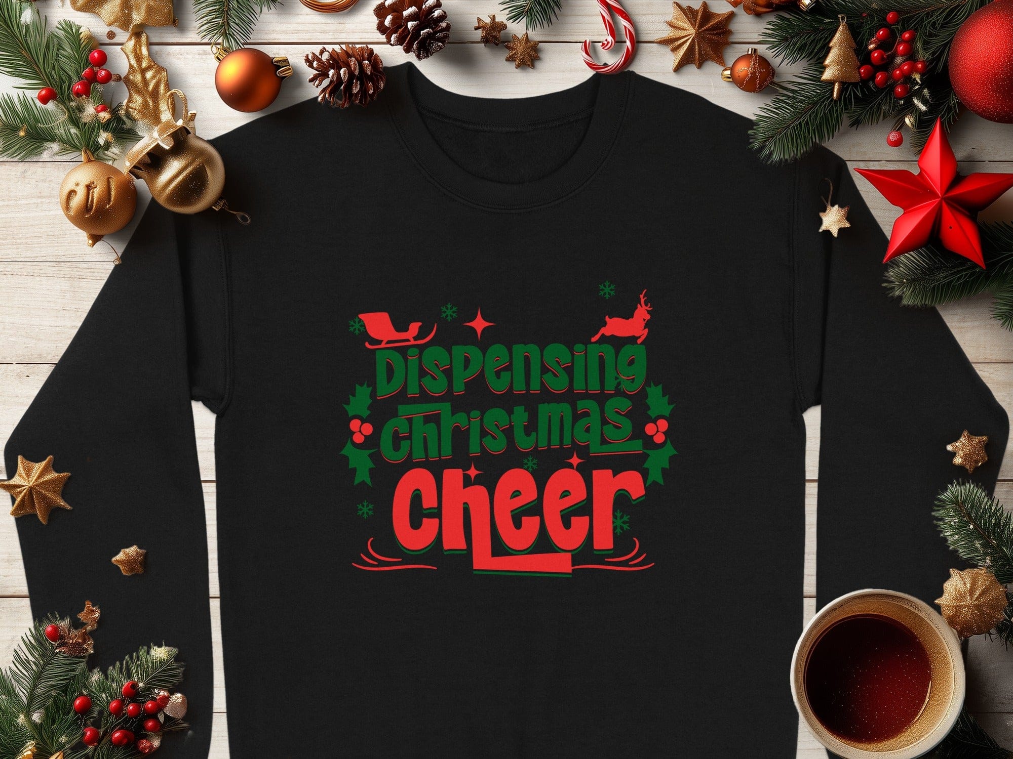 Dispensing Christmas Cheer Festive Long Sleeve Shirt