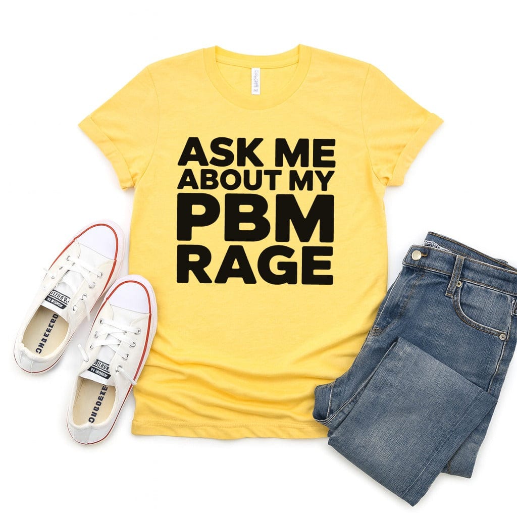 Ask Me About My PBM Rage Yellow Graphic Tee product